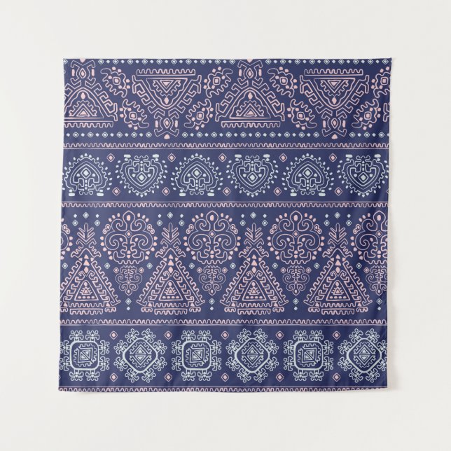 Tribal Mexican, ethnic seamless pattern. Tapestry (Front)