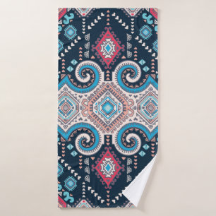 Tribal mexican vintage ethnic seamless pattern bath towel