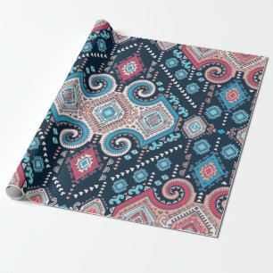 Tribal mexican vintage ethnic seamless pattern wrapping paper