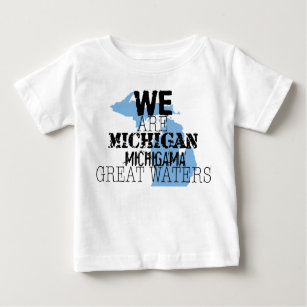 Tribal Michigan Michigama Great Waters Up North Baby T-Shirt