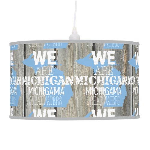 Tribal Michigan Michigama Great Waters Up North Hanging Lamp