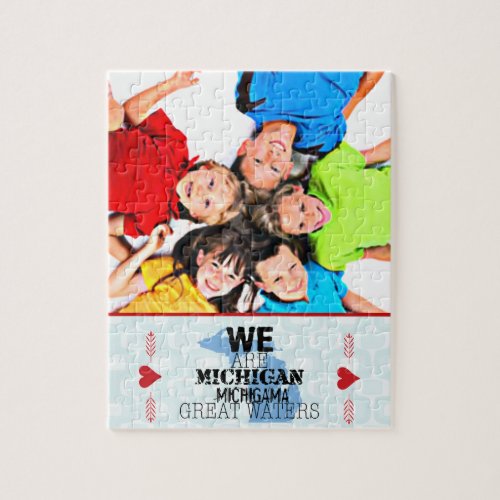 Tribal Michigan Michigama Great Waters Up North Jigsaw Puzzle