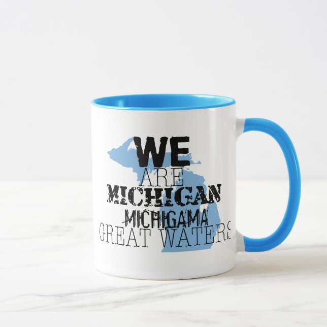 Tribal Michigan Michigama Great Waters Up North Mug (Right)