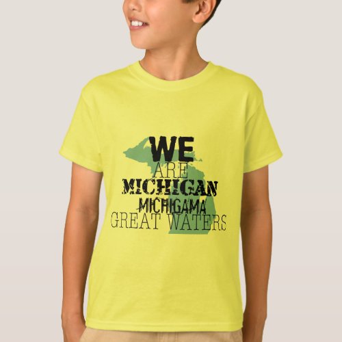 Tribal Michigan Michigama Great Waters Up North T_Shirt