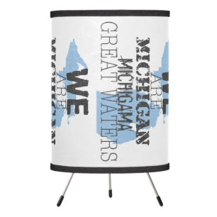 Tribal Michigan Michigama Great Waters Up North Tripod Lamp