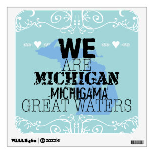 Tribal Michigan Michigama Great Waters Up North Wall Sticker