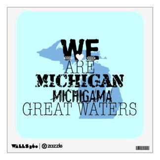 Tribal Michigan Michigama Great Waters Up North Wall Sticker