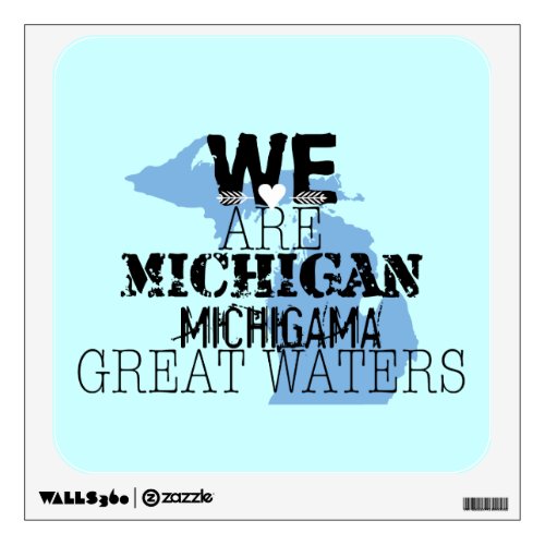 Tribal Michigan Michigama Great Waters Up North Wall Sticker