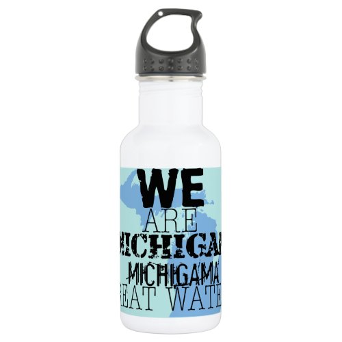 Tribal Michigan Michigama Great Waters Up North Water Bottle