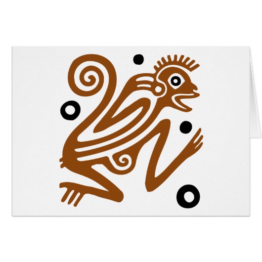 Tribal Monkey Cards (Front Horizontal)