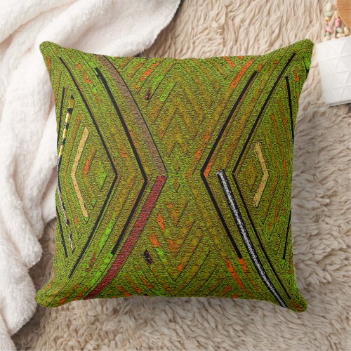 Tribal Mud Cloth Print Throw Pillow