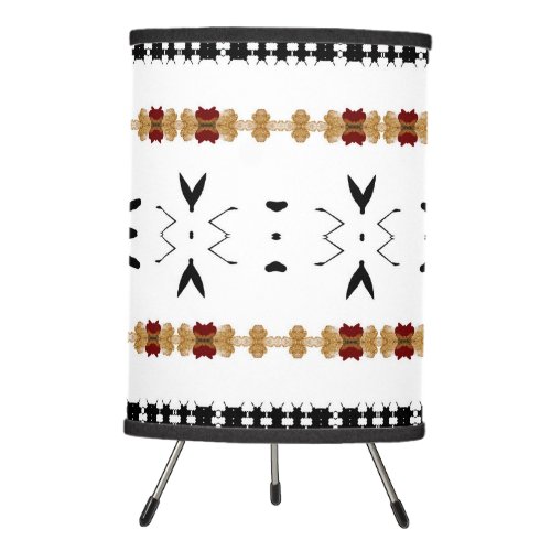 Tribal Mud Cloth   Tripod Lamp