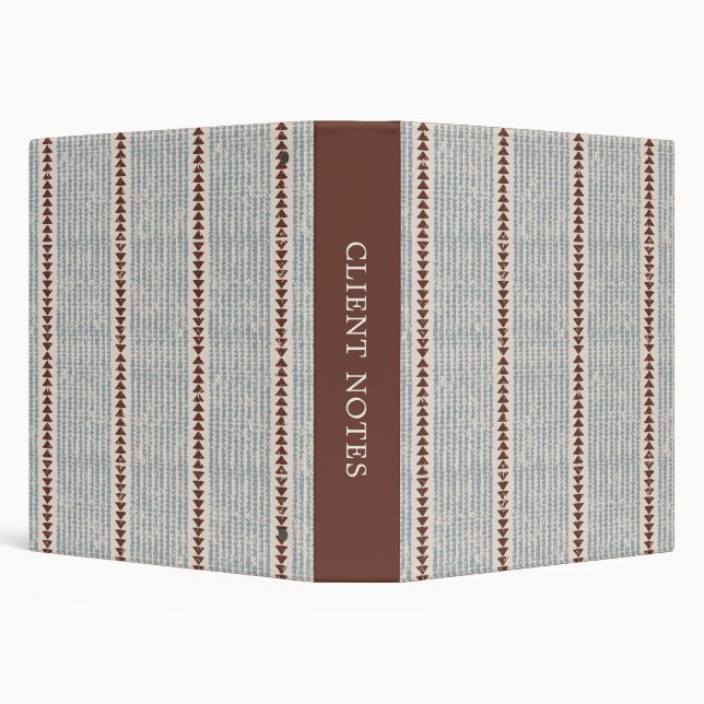 Tribal mudcloth geometric pattern ethnic bohemian  3 ring binder (Background)