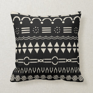 Tribal Mudcloth pattern throw Pillow