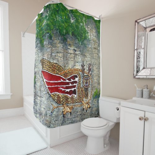 Tribal Native American Art Design Shower Curtain