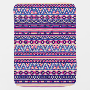 Tribal Native American Aztec Pattern Swaddle Blanket