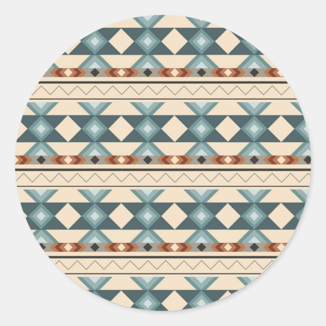 Tribal, Native American, Everlasting Life Classic Round Sticker (Front)