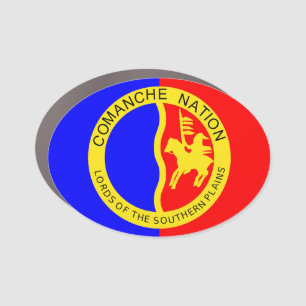 Tribal Native American Indian Comanche Nation Flag Car Magnet