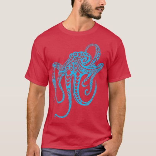 Tribal Octopus  _ Polynesian Tribal  _ Octopus  T_Shirt