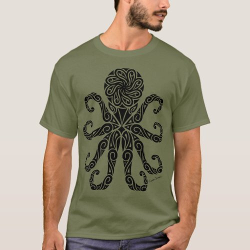 Tribal Octopus T_Shirt