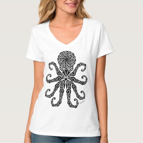 Tribal Octopus T_Shirt