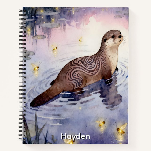 Tribal Otter Notebook (Front)