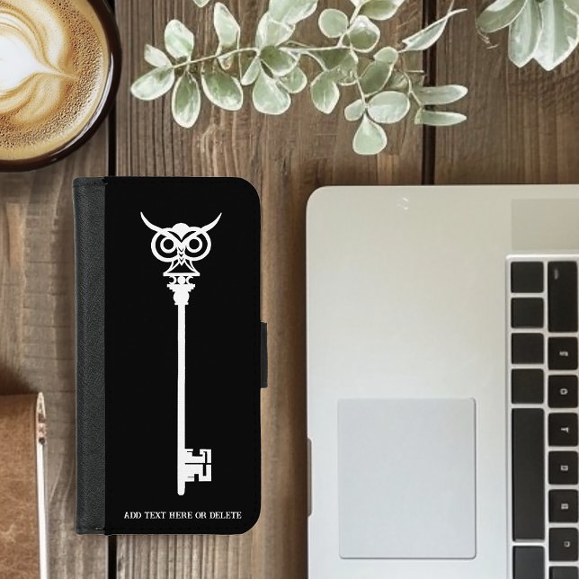 Tribal Owl Skeleton Key iPhone Wallet Case (Creator Uploaded)