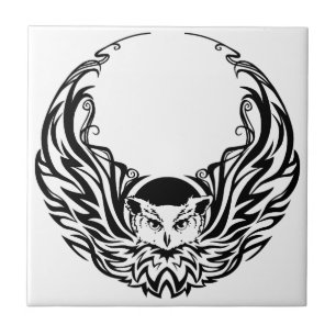 Tribal Owl Tile
