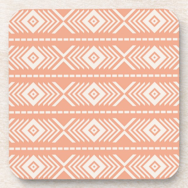 Tribal pattern beverage coaster (Front)