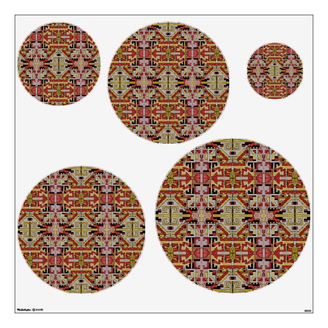 Tribal Pattern Desert Dwellers Wall Sticker (Front)