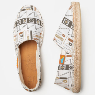 Tribal pattern design illustration espadrilles