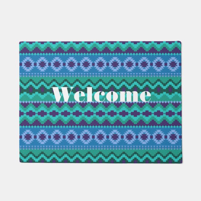 Tribal Pattern Door Mat (Front)