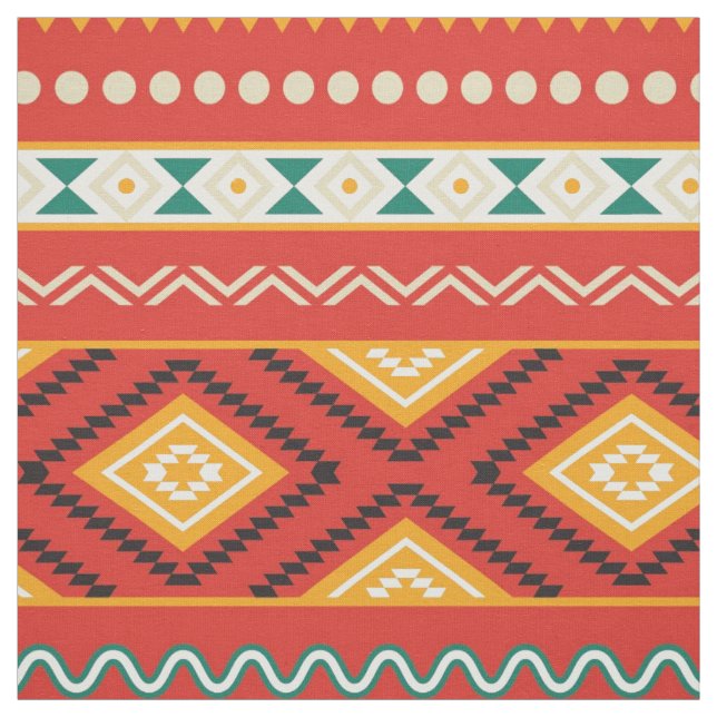 Tribal pattern fabric (Swatch)