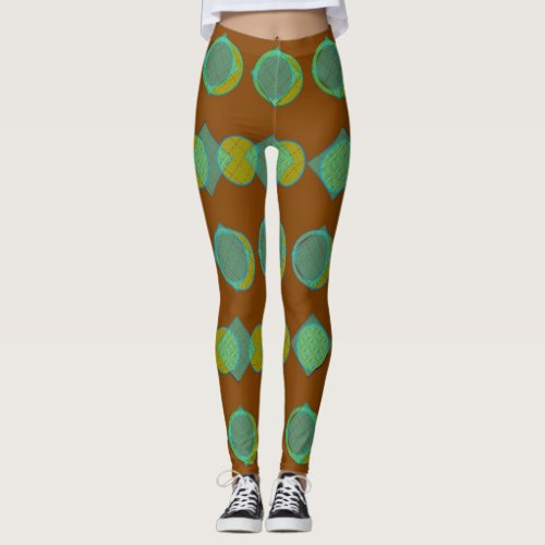 Tribal Pattern III Handmade Yoga Pants Leggings