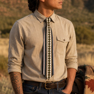 Tribal Pattern Native American Neck Tie