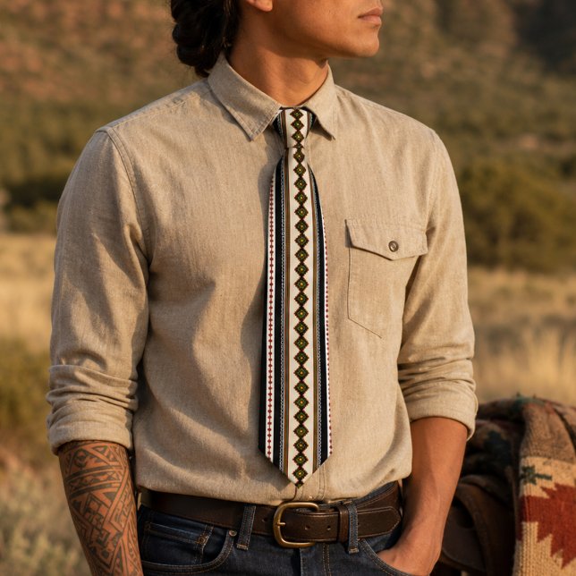 Tribal Pattern Native American Neck Tie (Creator Uploaded)