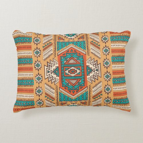 Tribal pattern perfect for decor accent pillow