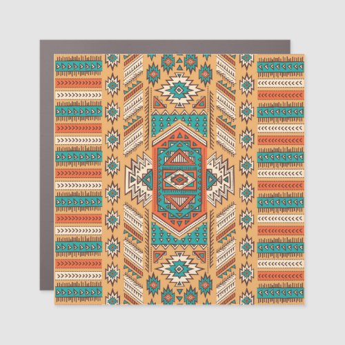 Tribal pattern perfect for decor car magnet