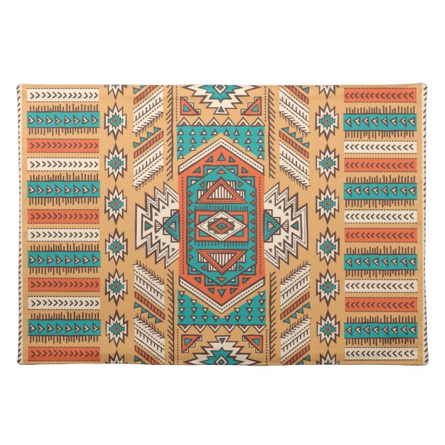 Tribal pattern, perfect for decor. cloth placemat (Front)