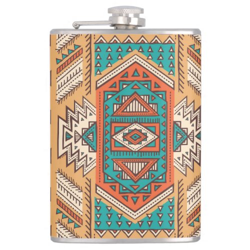 Tribal pattern perfect for decor flask