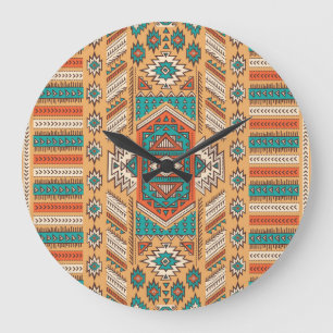 Tribal pattern, perfect for decor. large clock