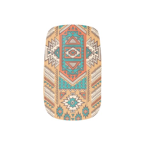 Tribal pattern perfect for decor minx nail art
