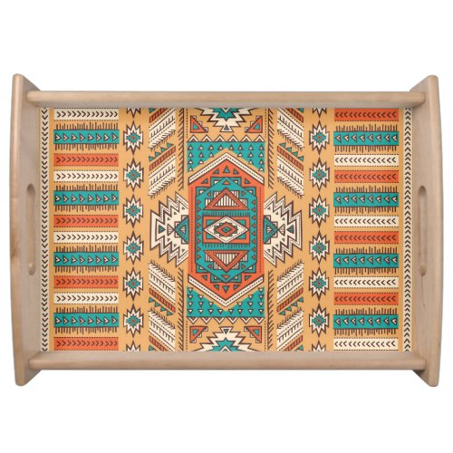 Tribal pattern perfect for decor serving tray