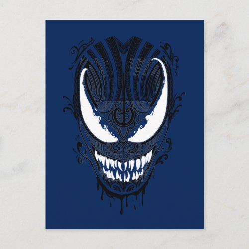 Tribal Pattern Symbiote Head Postcard