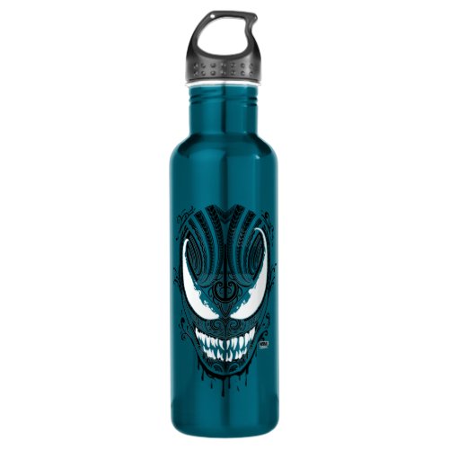 Tribal Pattern Symbiote Head Stainless Steel Water Bottle