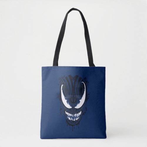 Tribal Pattern Symbiote Head Tote Bag