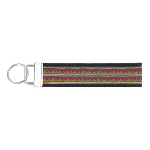 Tribal pattern wrist keychain