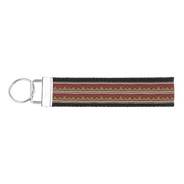 Tribal pattern wrist keychain (Keys on Left)