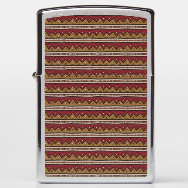 Tribal pattern zippo lighter (Front)