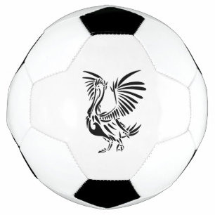 Tribal Pelican Art Soccer Ball